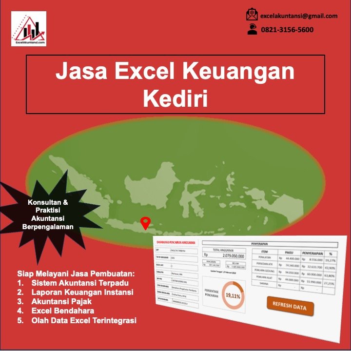 Jasa Excel Keuangan Kediri, Hadirkan Sistem Laporan Keuangan Sesuai Kondisi Khusus Perusahaan Anda